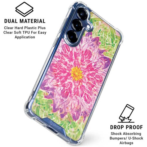 Ginseng Flower Galaxy S25 Clear Case